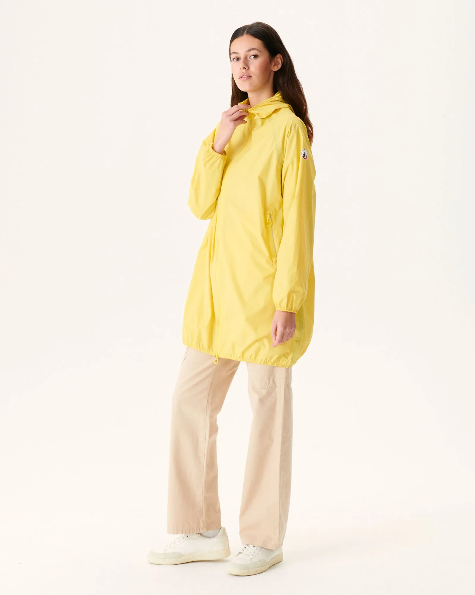 Imperméable long à capuche Jaune clair Copenhagen