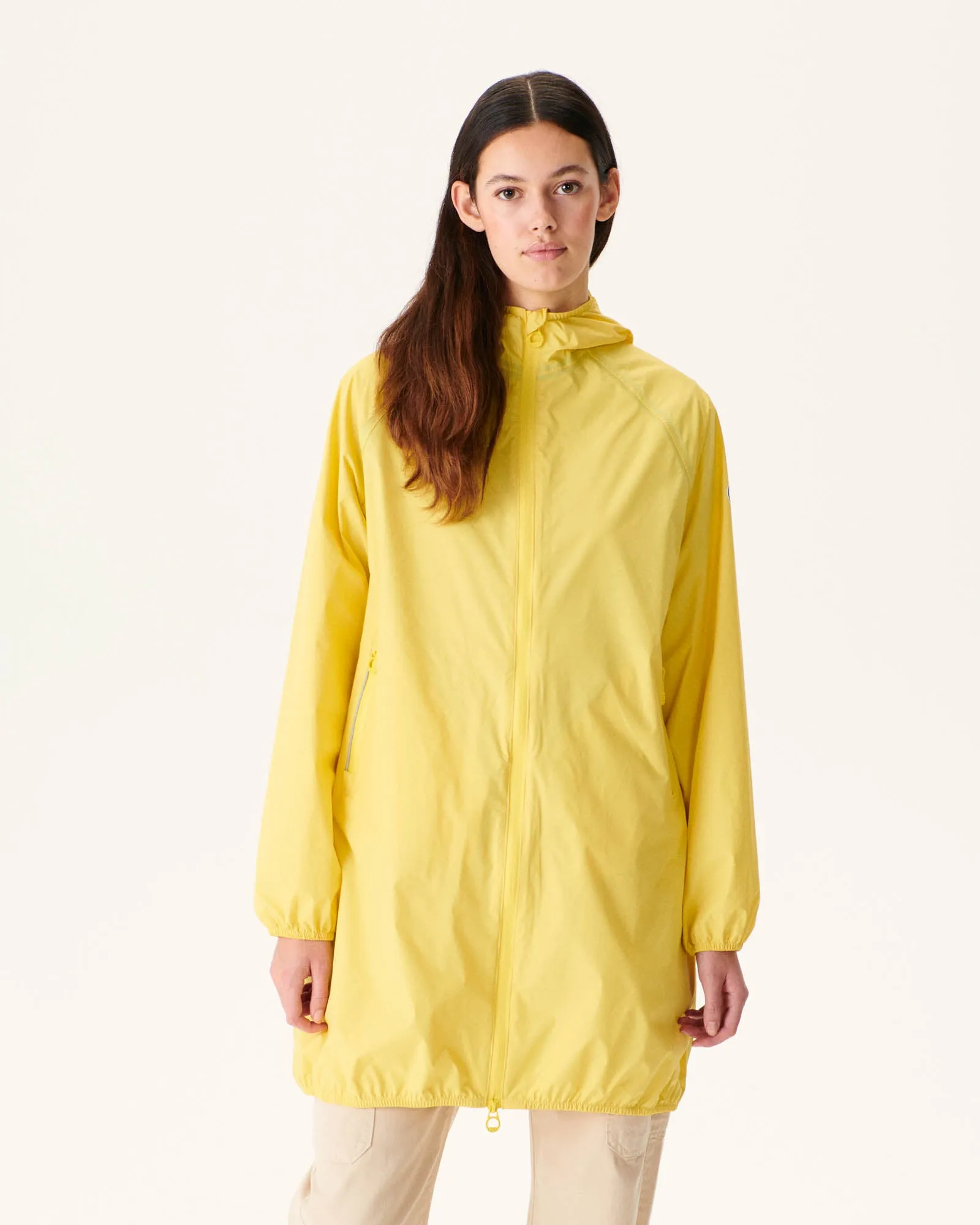 Imperméable long à capuche Jaune clair Copenhagen