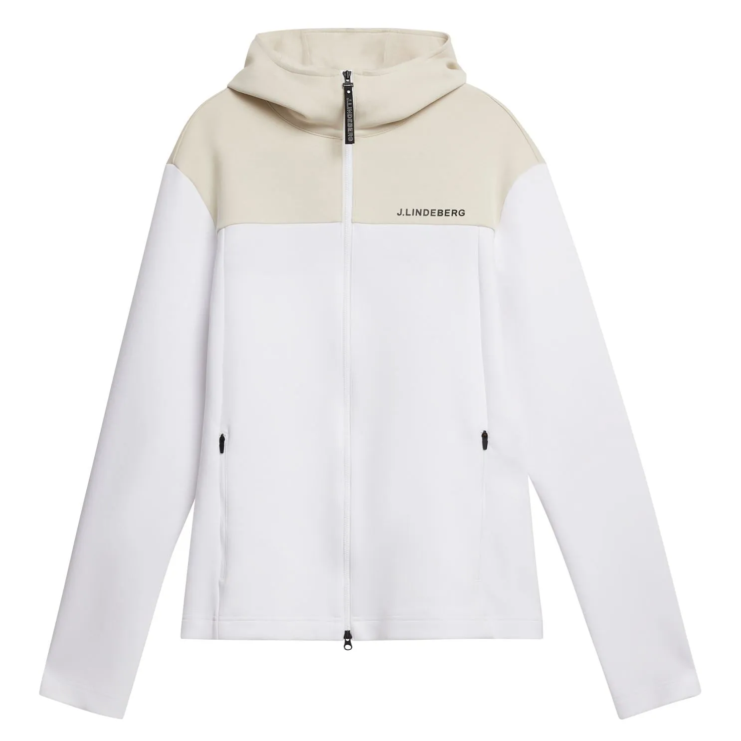 Jeff Regular Fit Tech Sweat Hoodie White - SS24