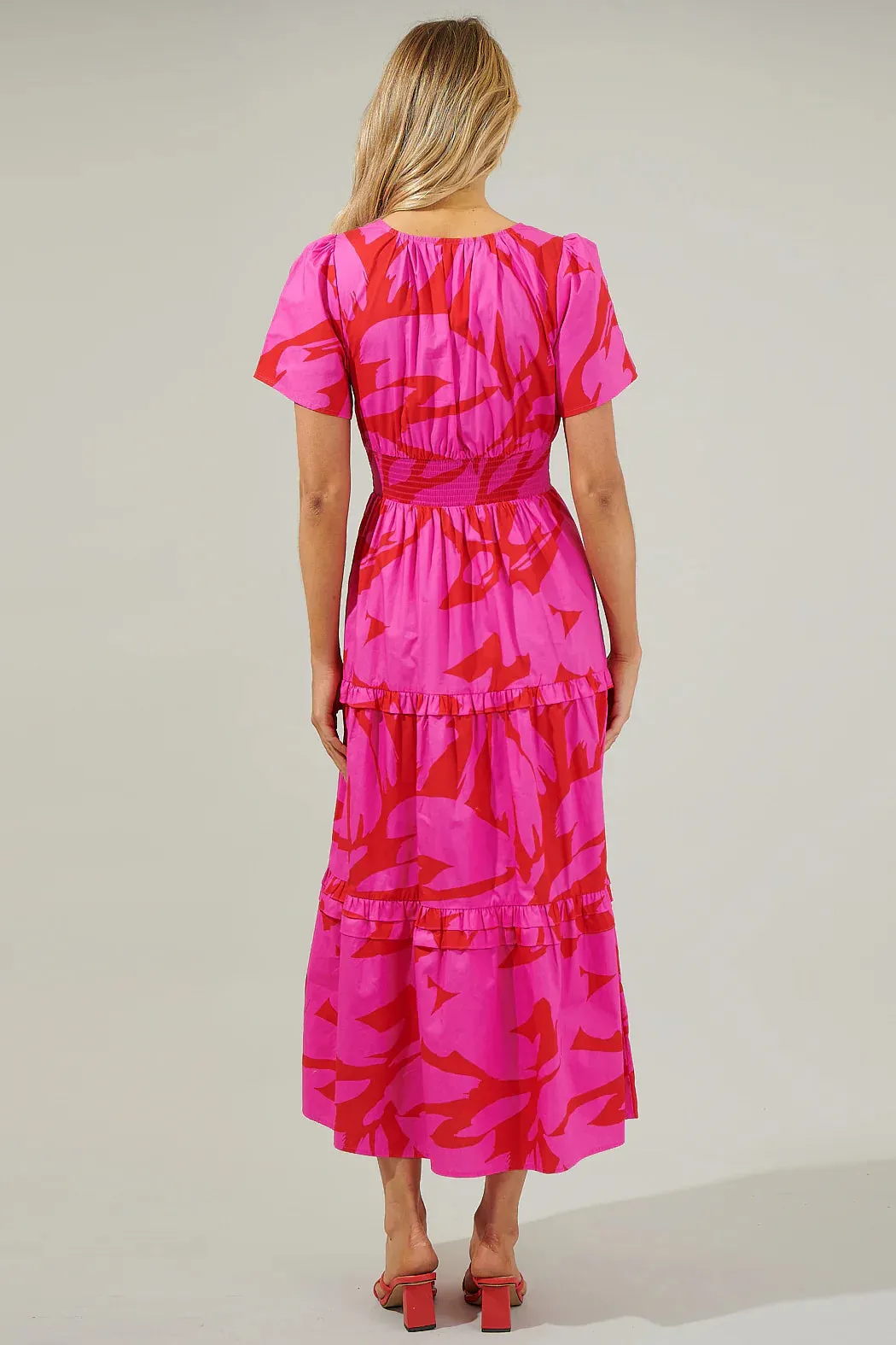 Jolene Palmer Poplin Tiered Maxi Dress