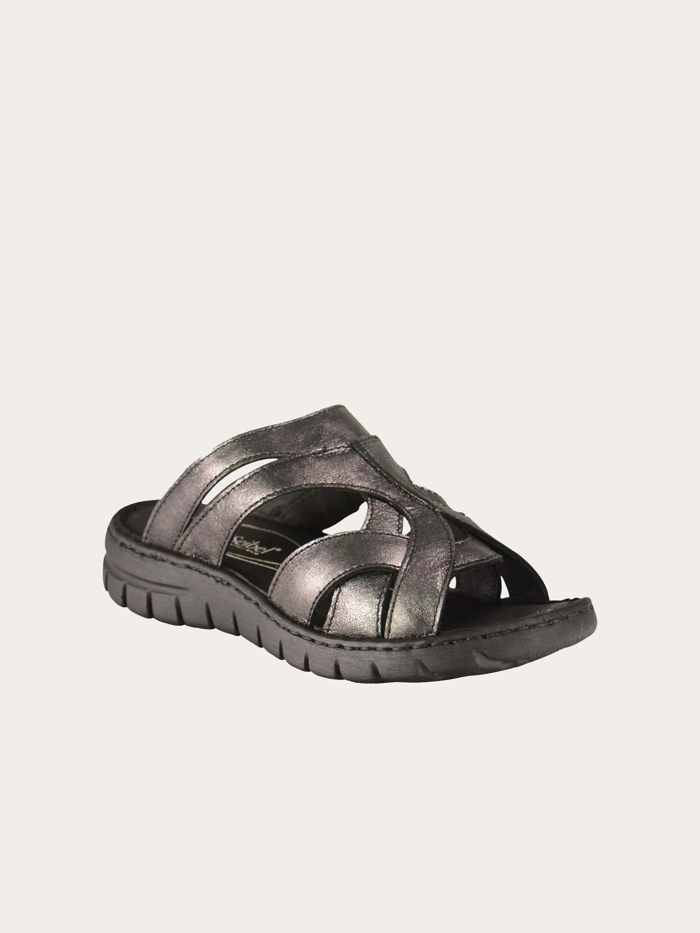 Josef Seibel Women Grey Slider Sandals