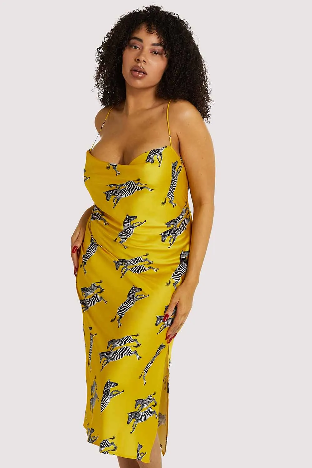 Kilo Brava EXCLUSIVE Mustard Zebra Dress