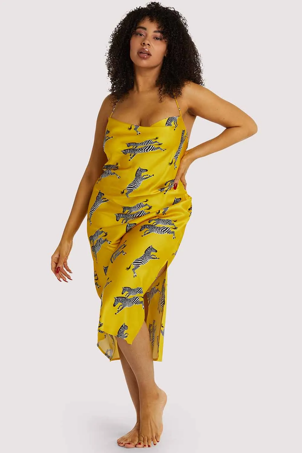 Kilo Brava EXCLUSIVE Mustard Zebra Dress