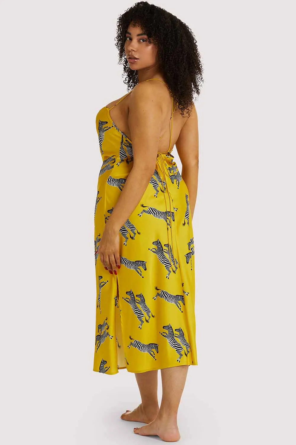 Kilo Brava EXCLUSIVE Mustard Zebra Dress