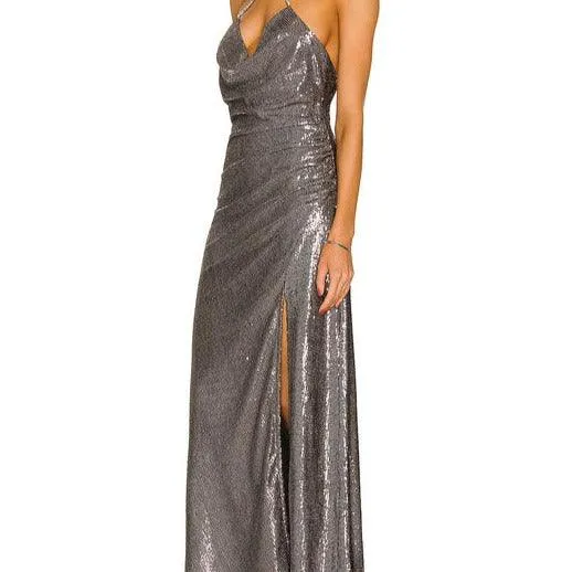 KittenAlarm - Bayley Halter Metal Dress