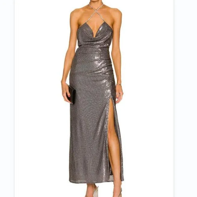 KittenAlarm - Bayley Halter Metal Dress