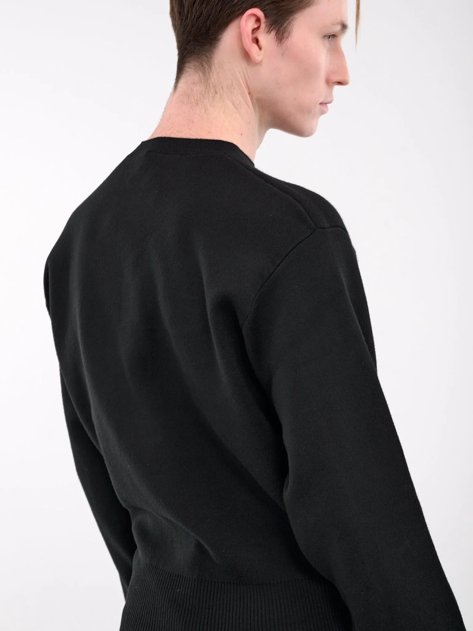 Knitted Crewneck Jumper (KNT-101-01-BLACK)