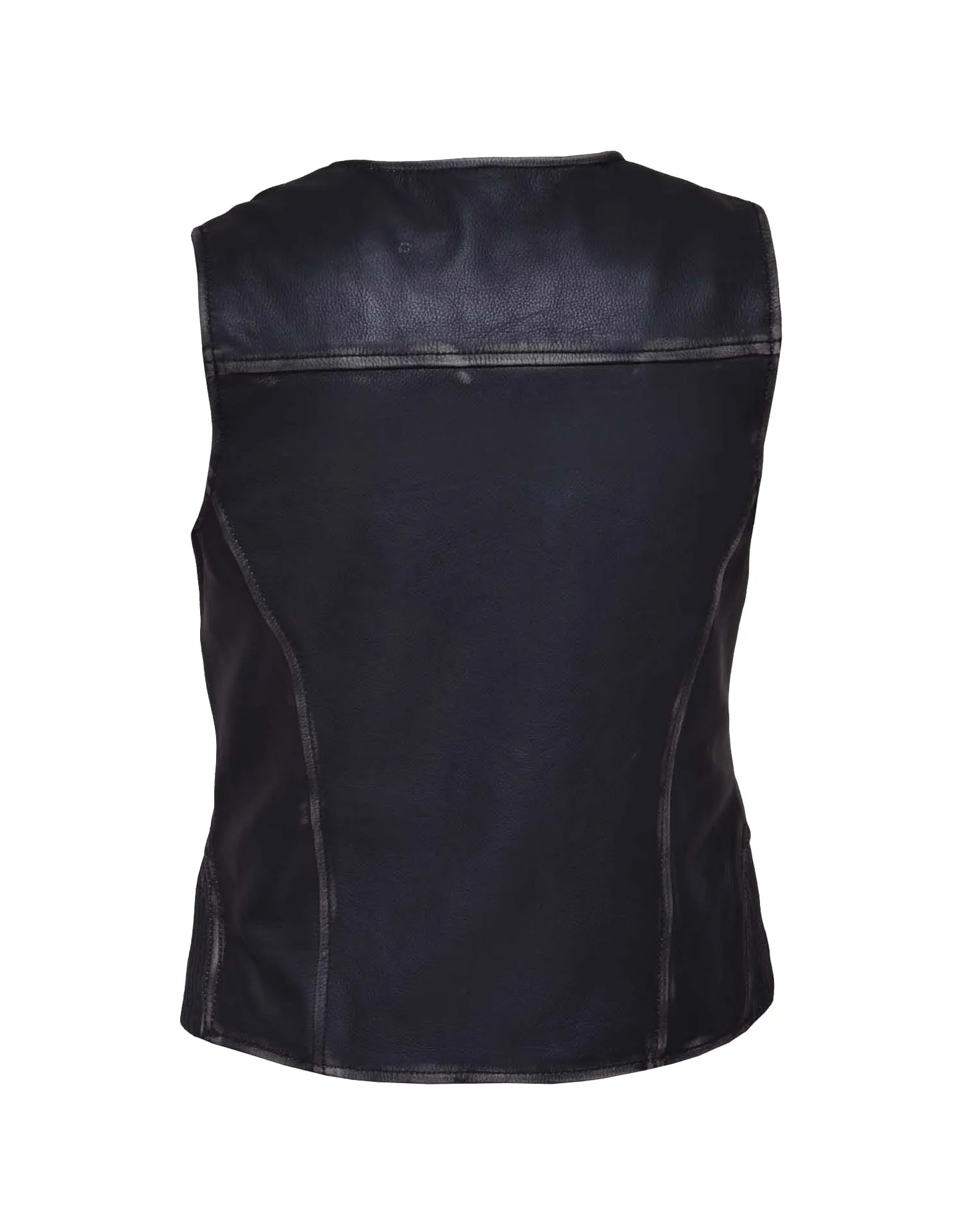 Ladies Durango Gray Ultra Motorcycle Vest