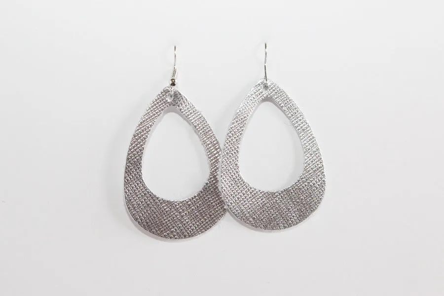 Leather Cut-Out Earrings