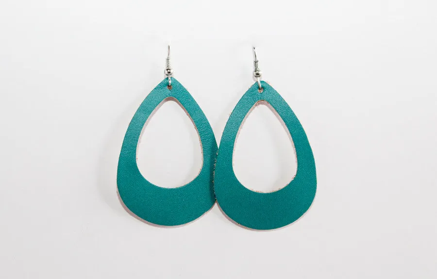 Leather Cut-Out Earrings