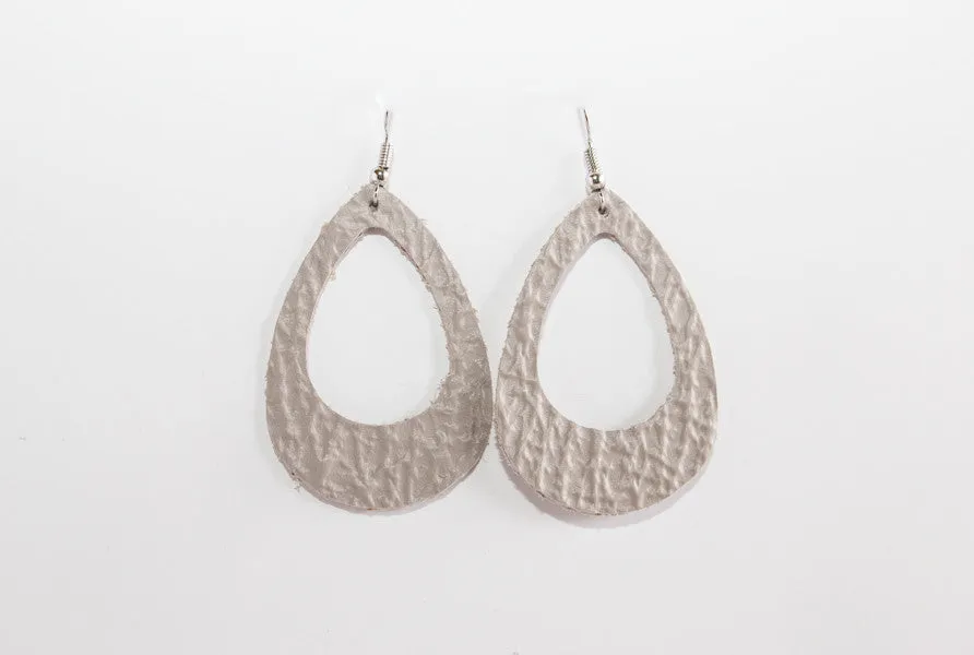 Leather Cut-Out Earrings