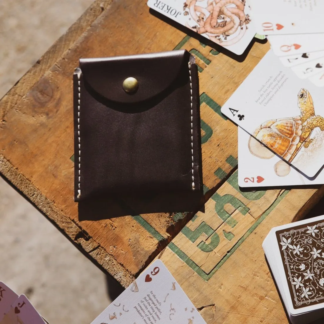 Leather Playing Card Case - USA Made