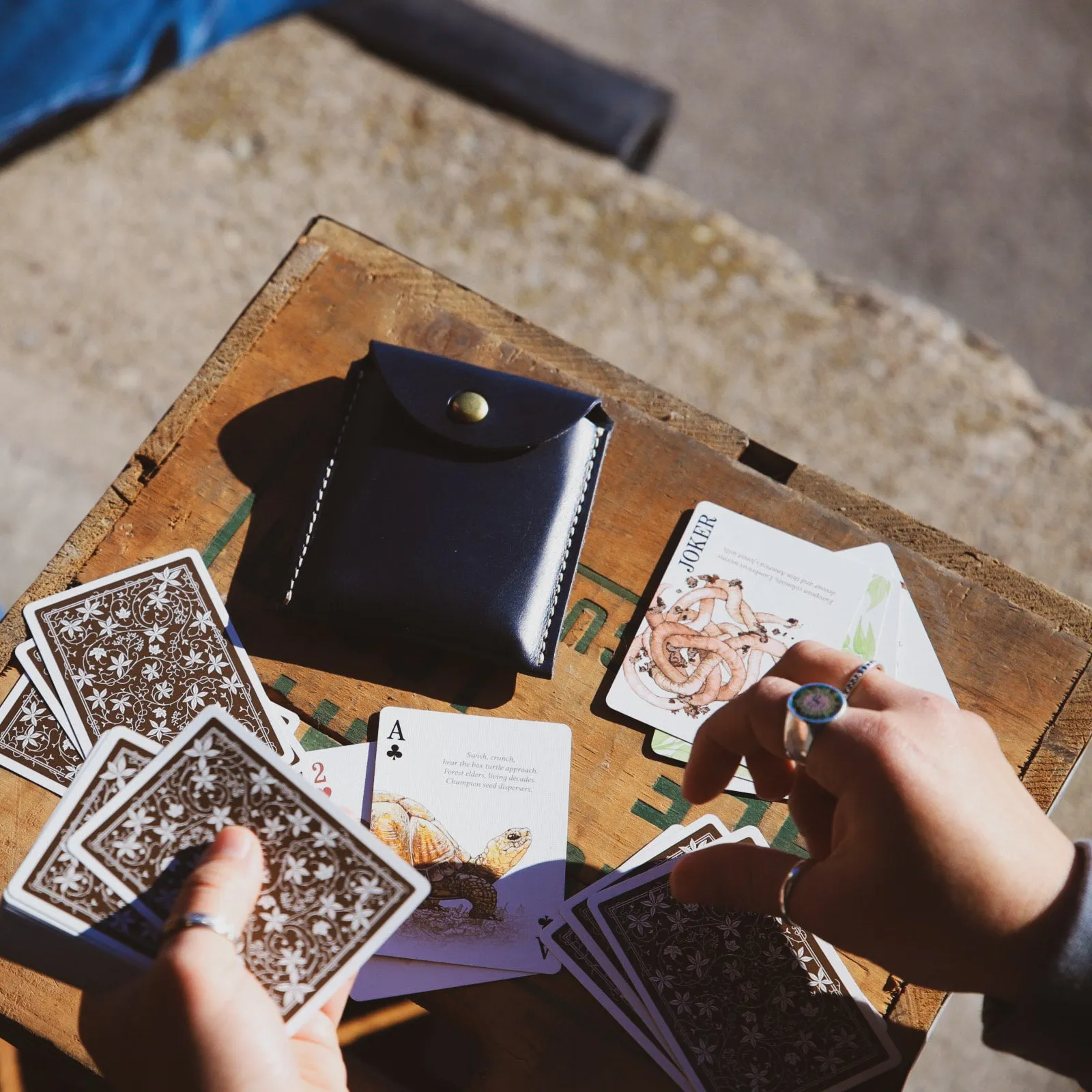 Leather Playing Card Case - USA Made