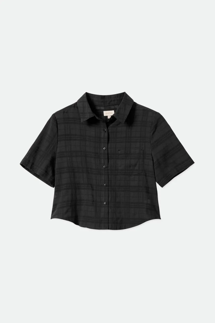 Leon Boxy S/S Woven - Black