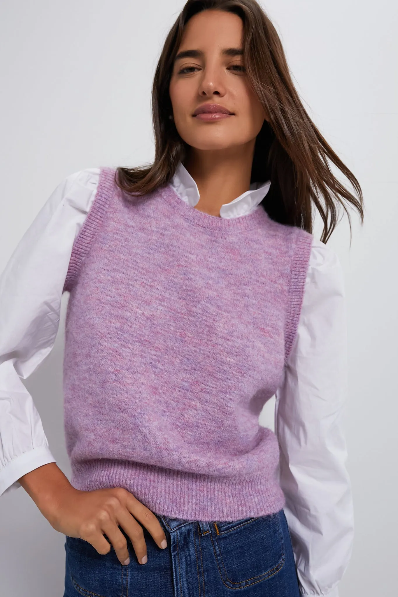 Lilac Ella Sweater Blouse