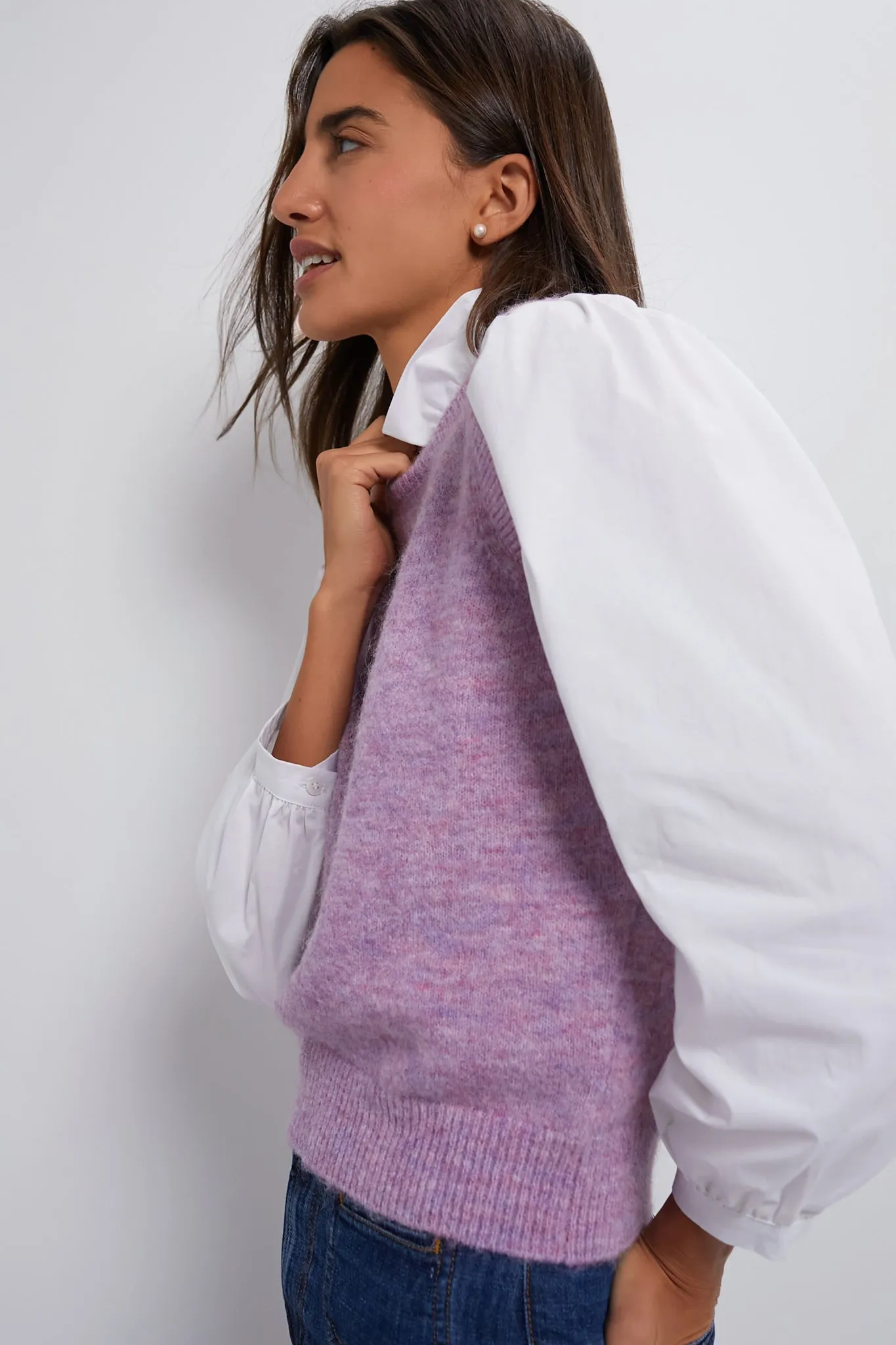 Lilac Ella Sweater Blouse