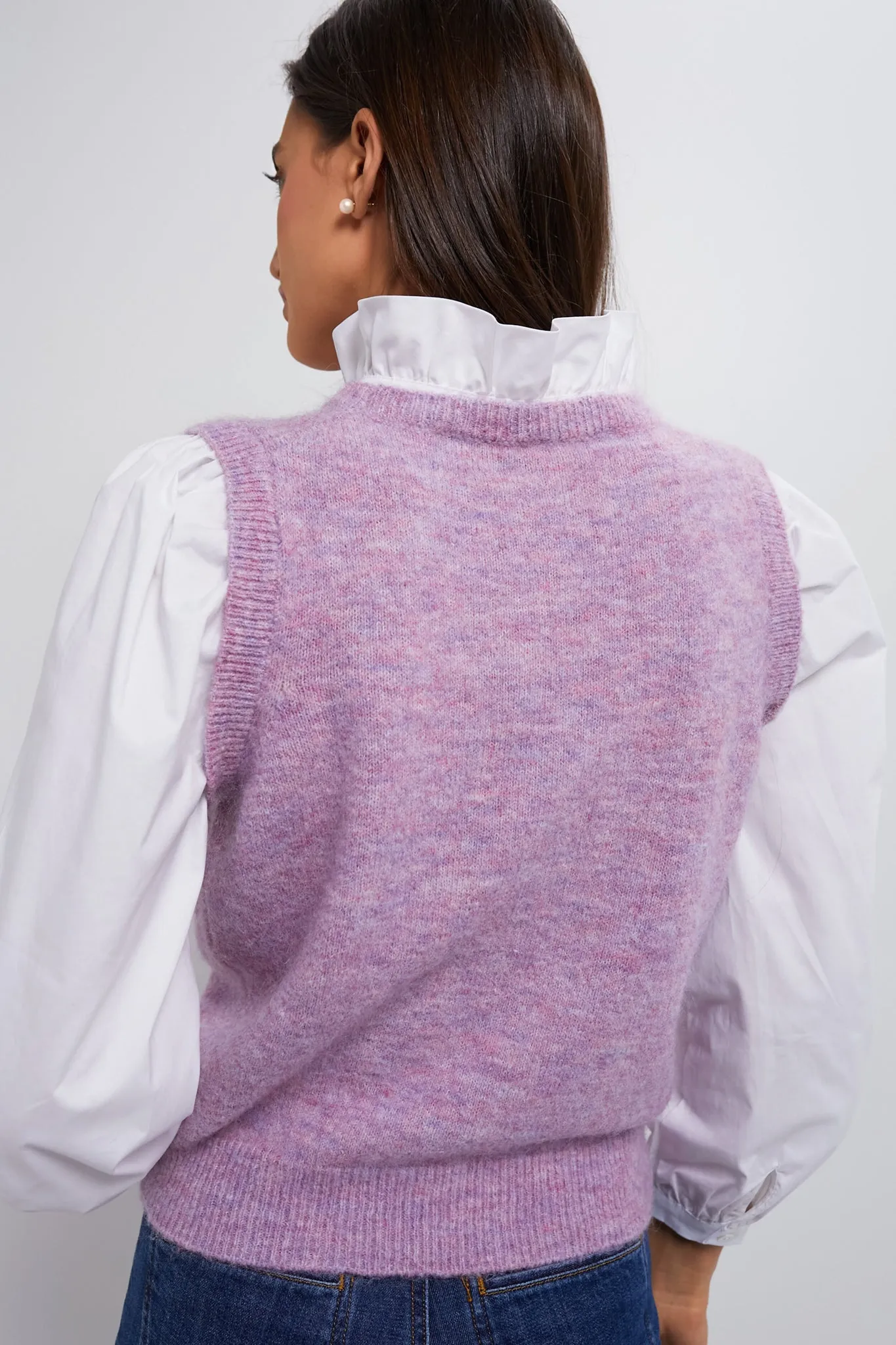 Lilac Ella Sweater Blouse