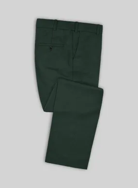 Marco Stretch Hunter Green Wool Pants