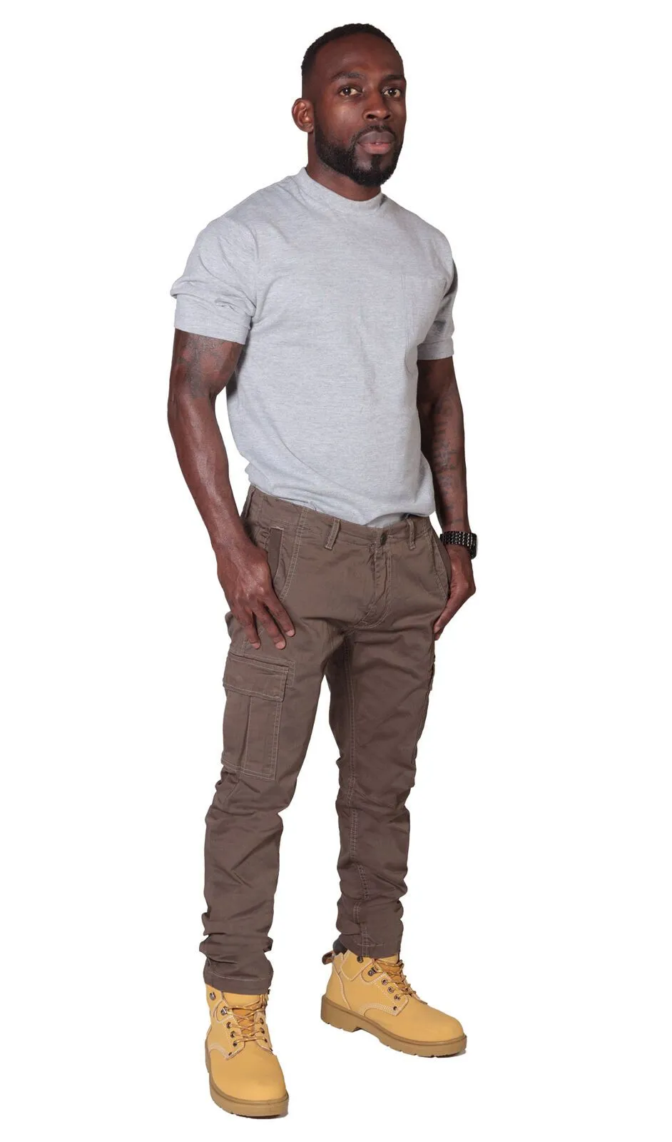 Men’s Cargo Trousers - Brown