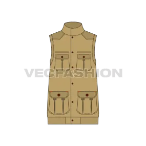 Mens Safari Hunting Vest