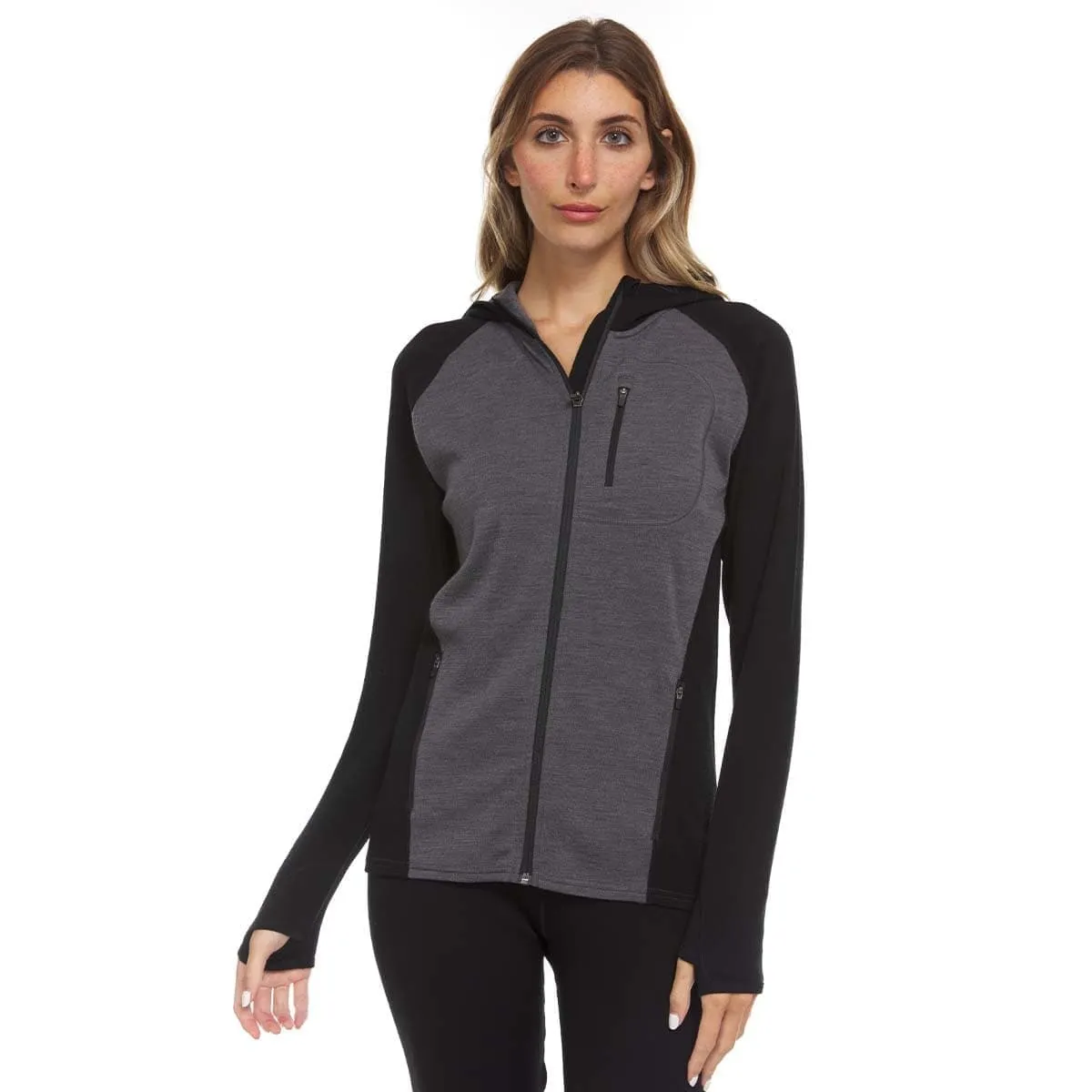 Midweight - Women's Full Zip Hoodie Woolverino