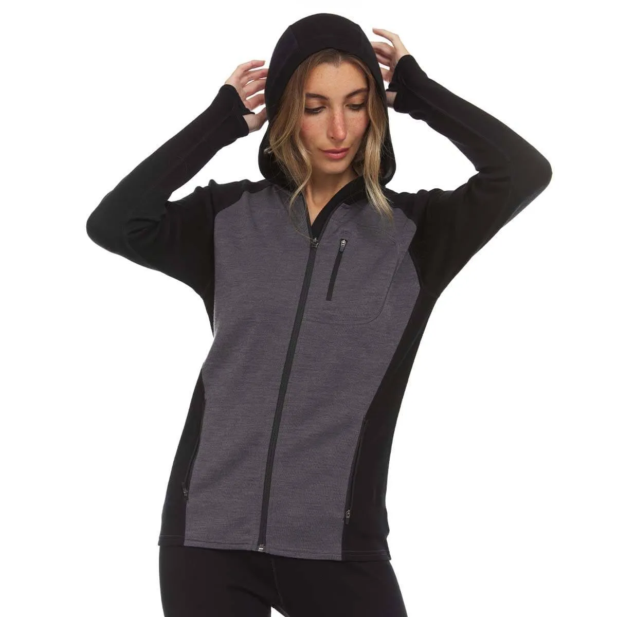 Midweight - Women's Full Zip Hoodie Woolverino