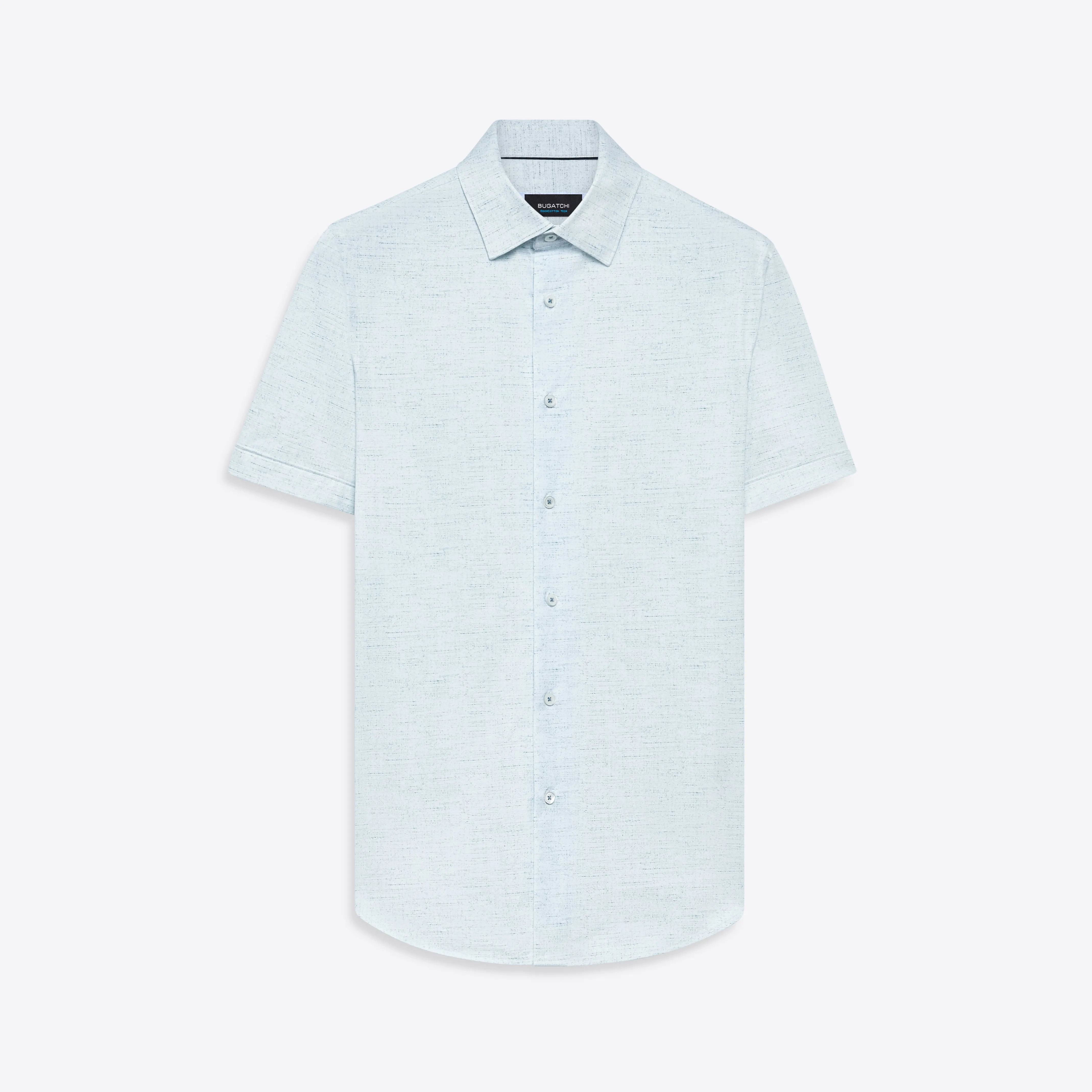 MILES Striated OoohCotton Short Sleeve Shirt