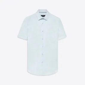 MILES Striated OoohCotton Short Sleeve Shirt