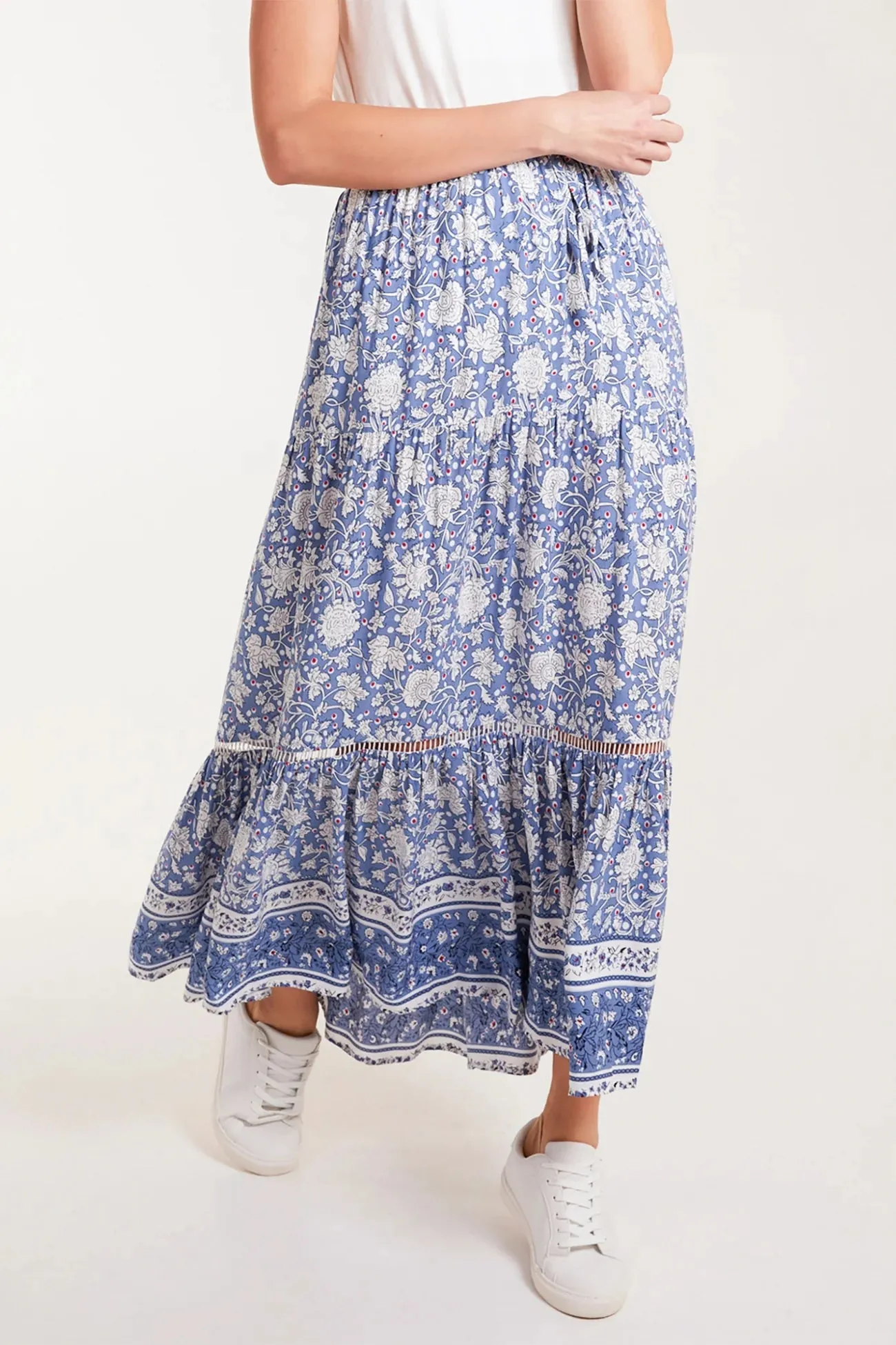 Naomi Floral Print Maxi Skirt