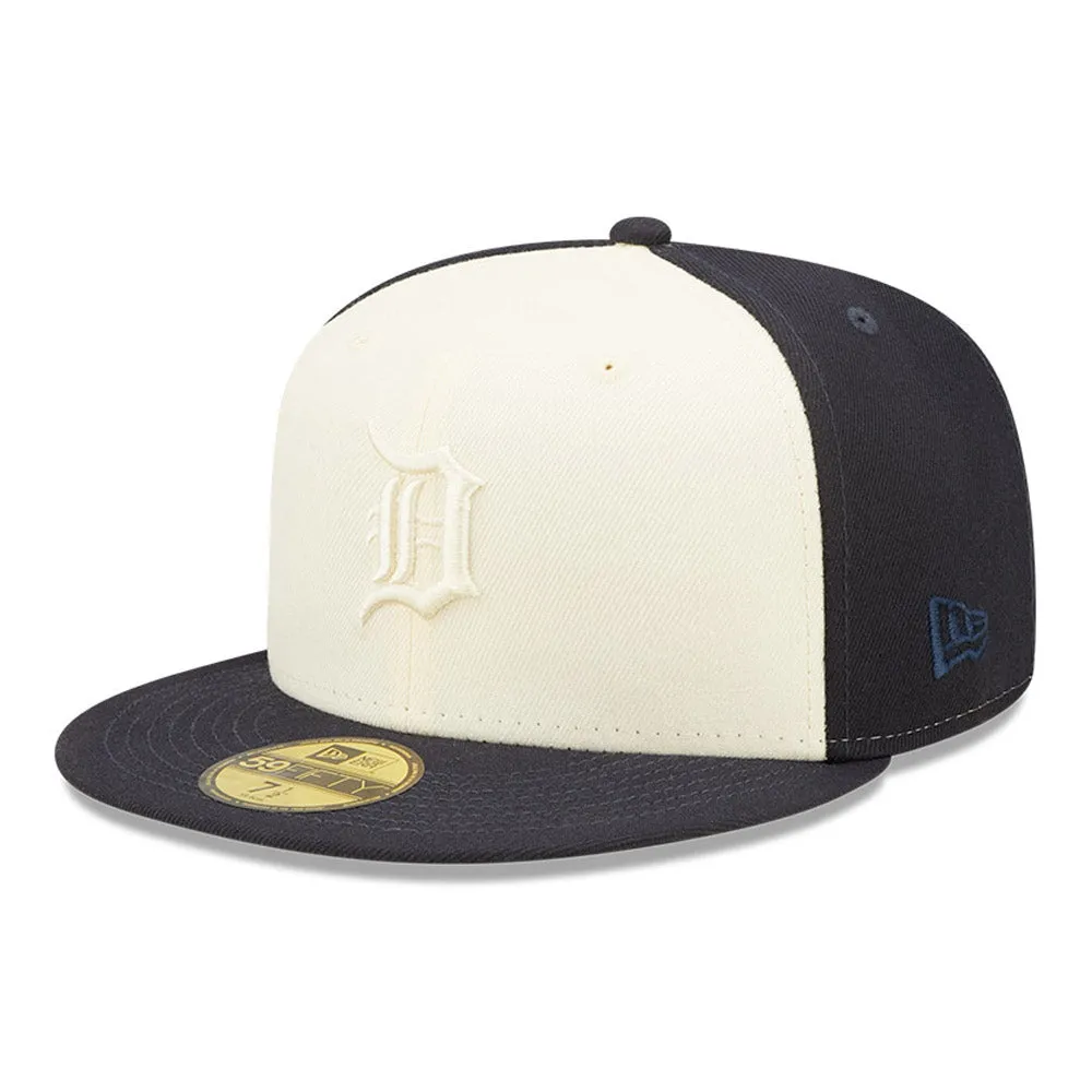 NEW ERA DETROIT TIGERS 2-TONE 59FIFTY FITTED HAT-NAVY/CREAM