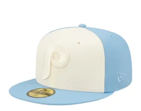 NEW ERA PHILADELPHIA PHILLIES 2-TONE 59FIFTY FITTED HAT-BLUE/CREAM