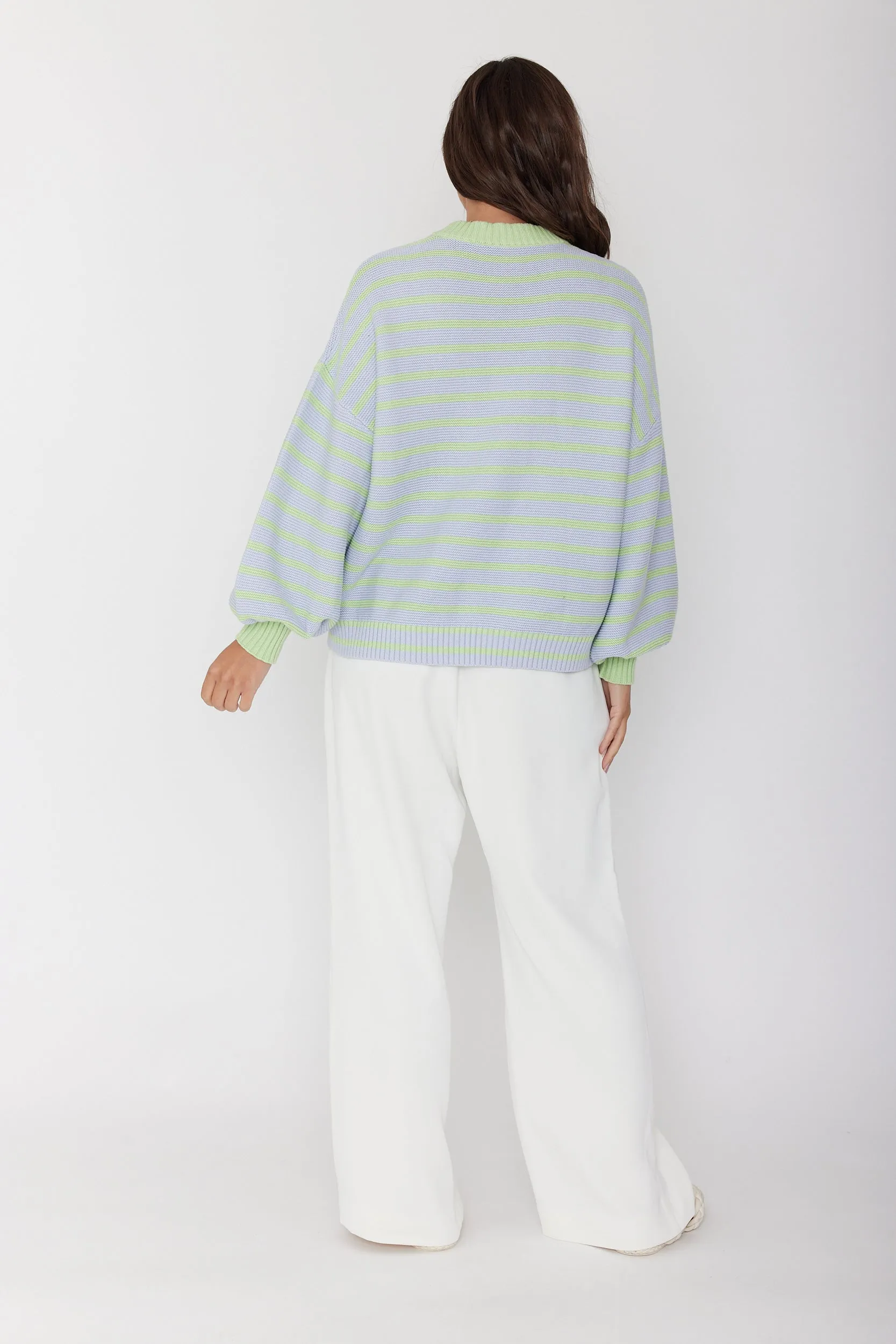 OLIVER Knit Jumper Mint Stripe