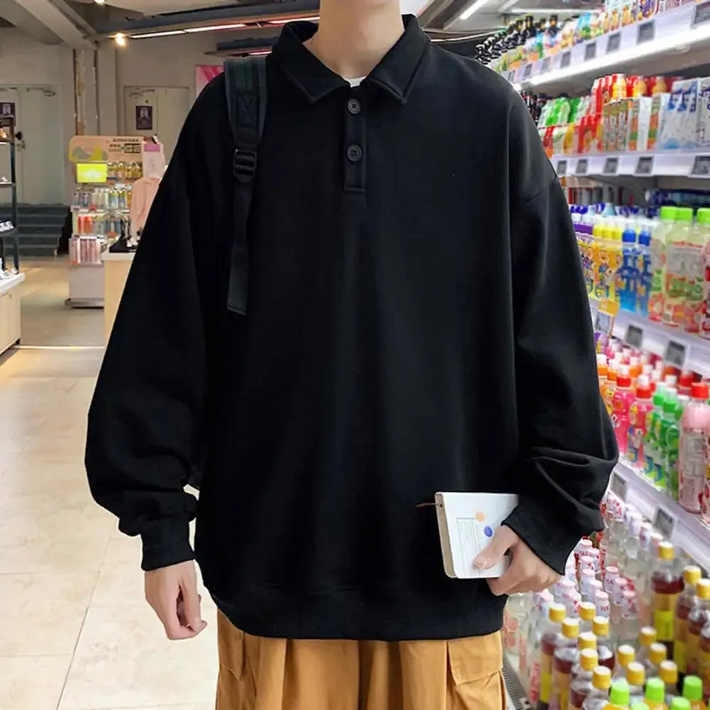 Oversized Polo Button Sweater