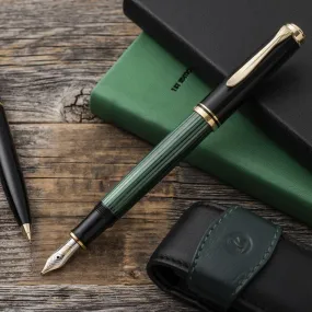 Pelikan Souveran M400 Fountain Pen - Green with Gold Trim