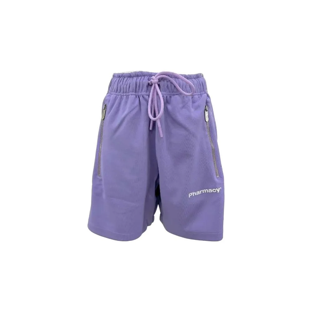 Pharmacy Industry Chic Purple Bermuda Shorts with Side Stripes