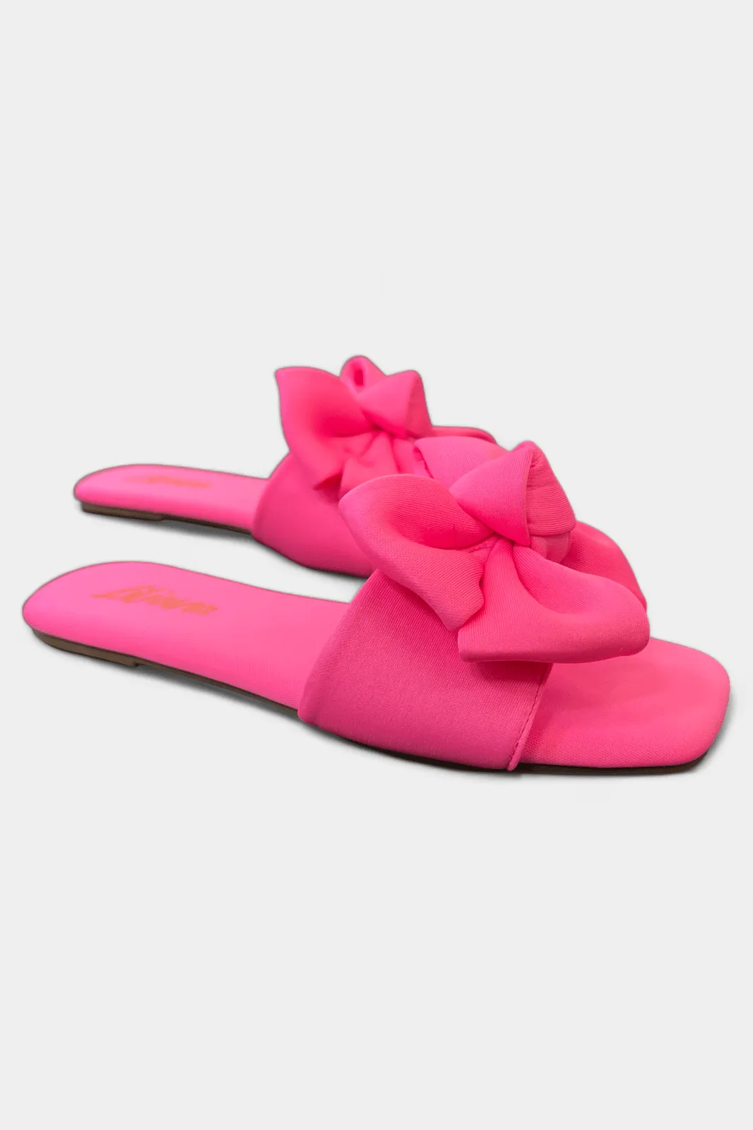 Pink Bow Flat Sandals