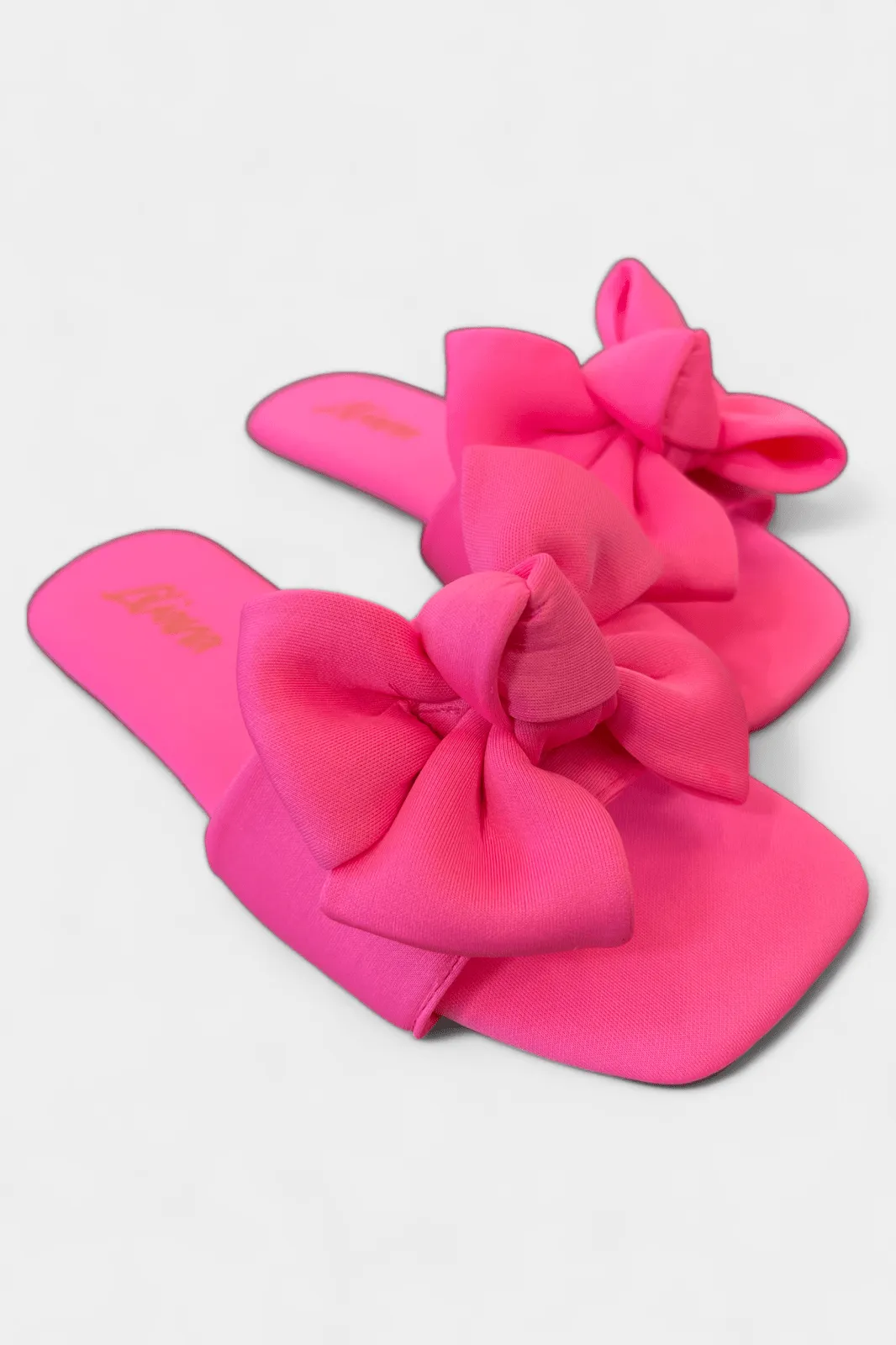 Pink Bow Flat Sandals