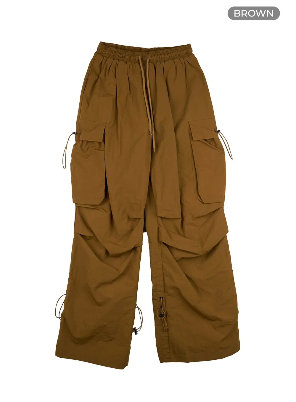 Pintuck Nylon Cargo Pants CG423