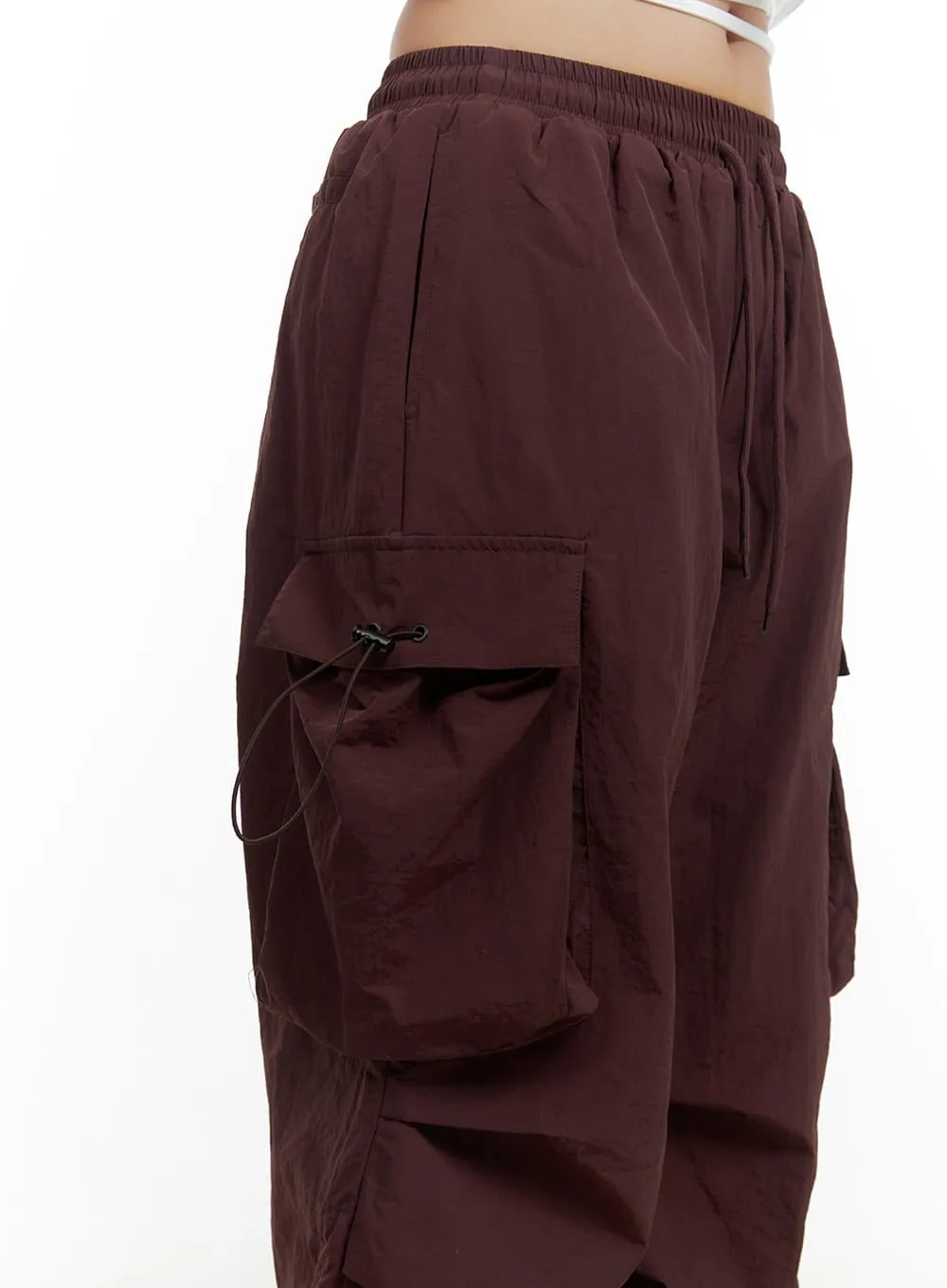 Pintuck Nylon Cargo Pants CG423