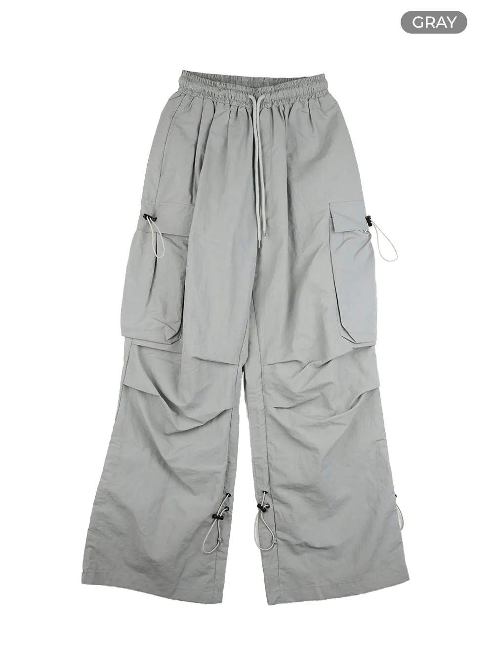 Pintuck Nylon Cargo Pants CG423