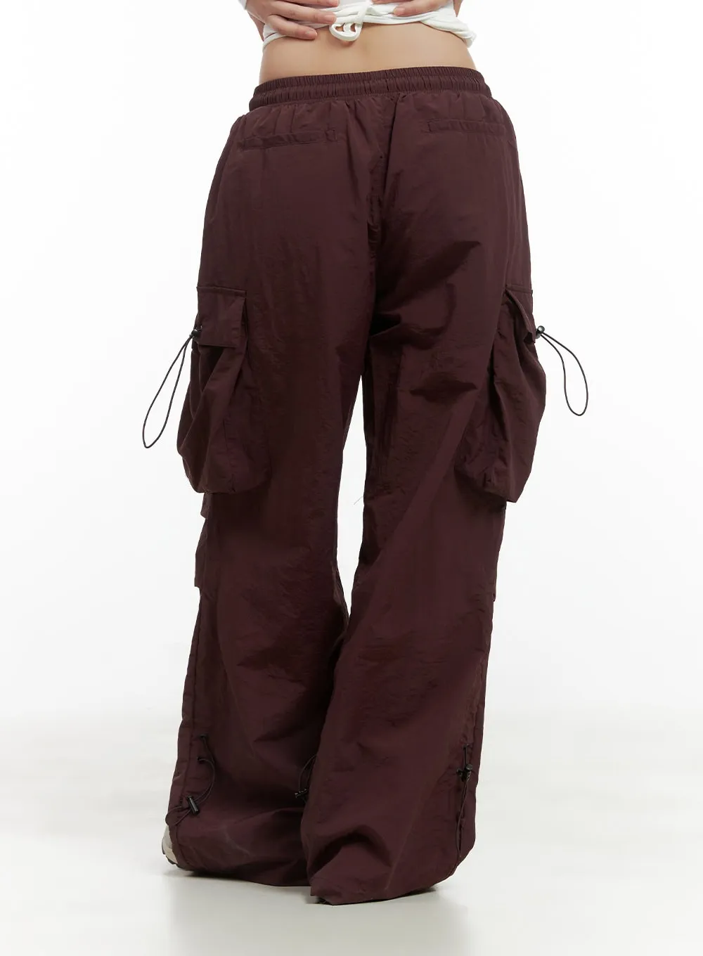 Pintuck Nylon Cargo Pants CG423