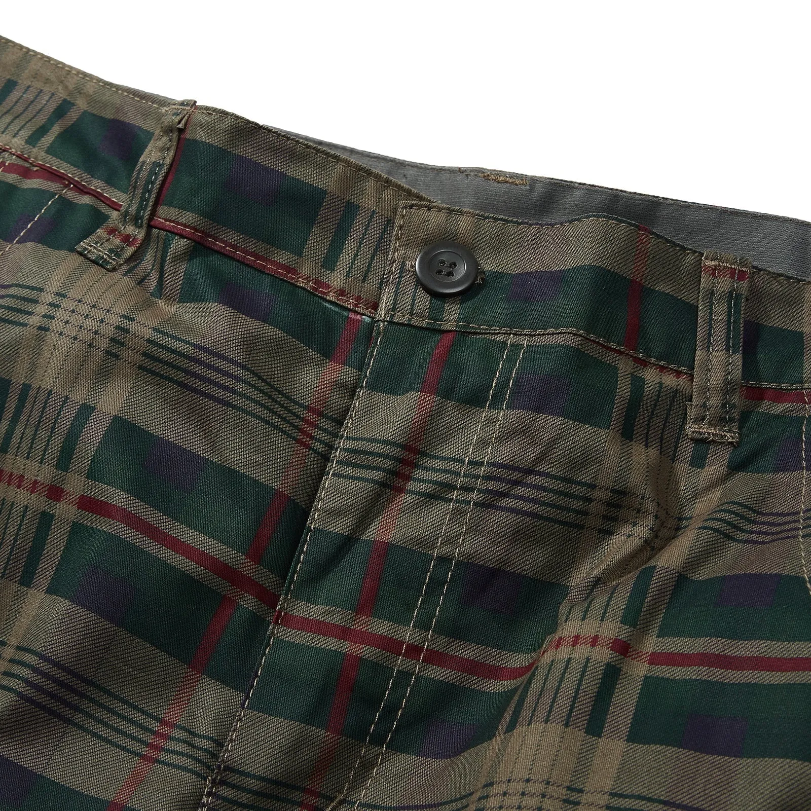 PLAID BELT OUTDOOR TACTICAL 11'' INSEAM CARGO SHORTS