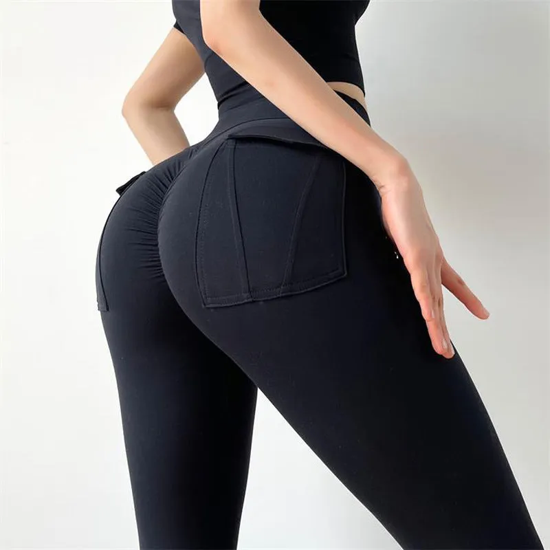 Power Hungry Back Pockets Yoga Leggings