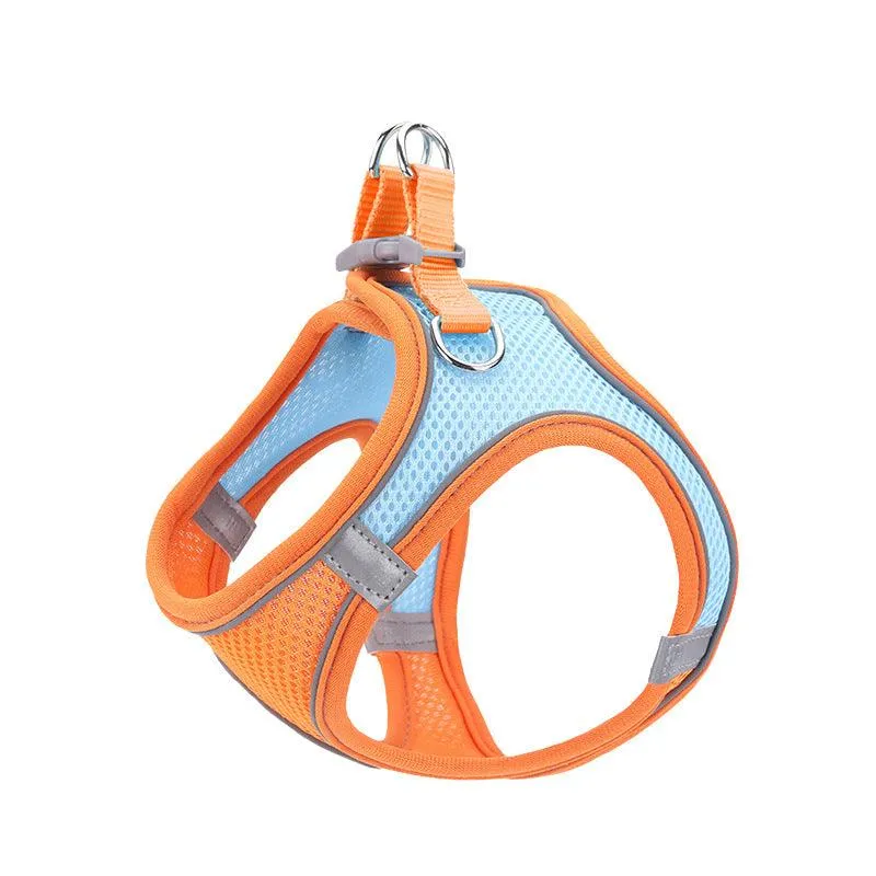 Reflective Breathable Mesh Pet Vest and Leash