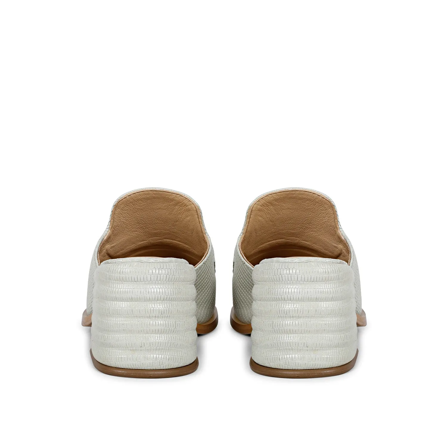 SaintG Womens White Leather Sandals