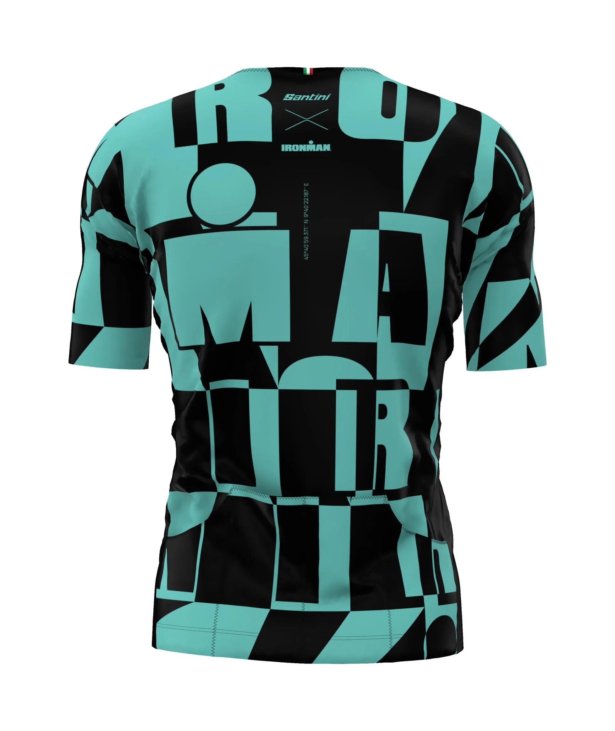 Santini Ironman Enigma Tri Jersey - Aqua