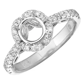 Semi-Mount Halo Bloom Engagement Ring