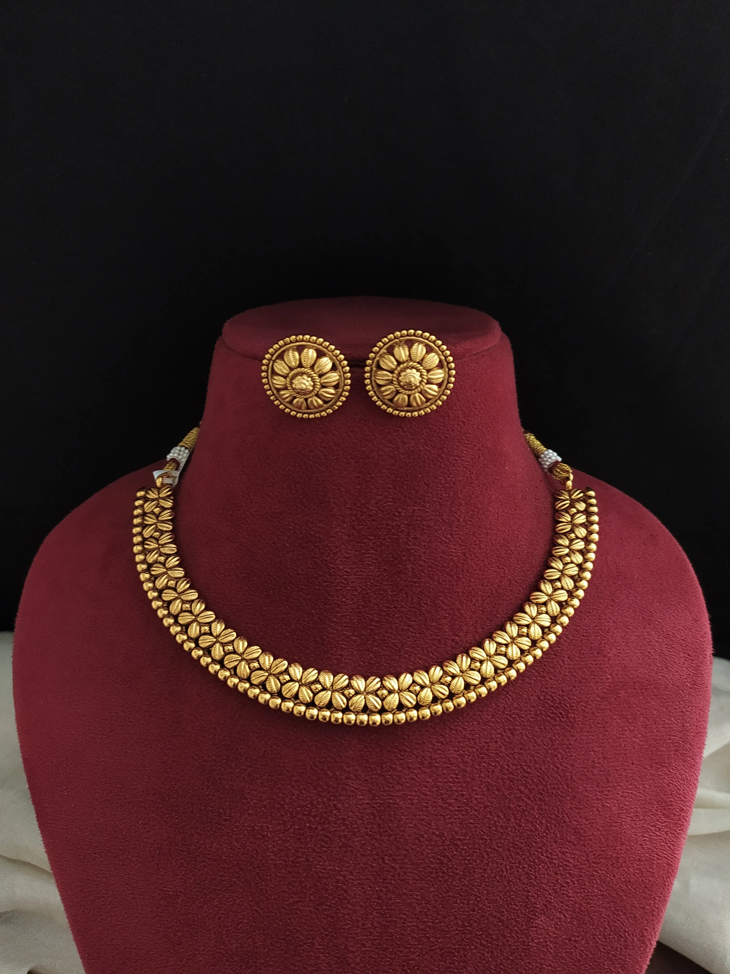 Single Layer Antique Nagas Necklace Set