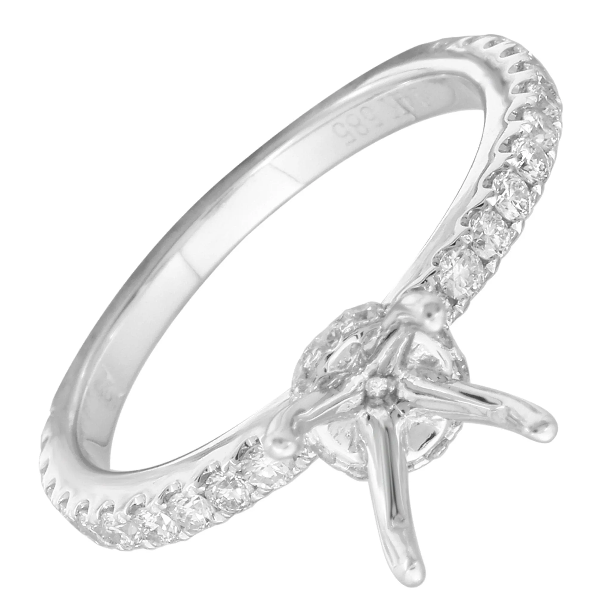 Solitaire Semi-Mount Engagement Ring