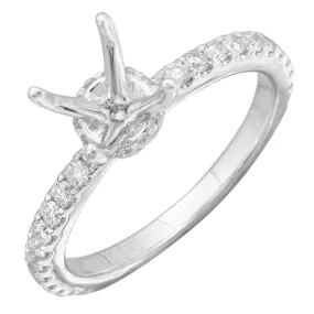 Solitaire Semi-Mount Engagement Ring